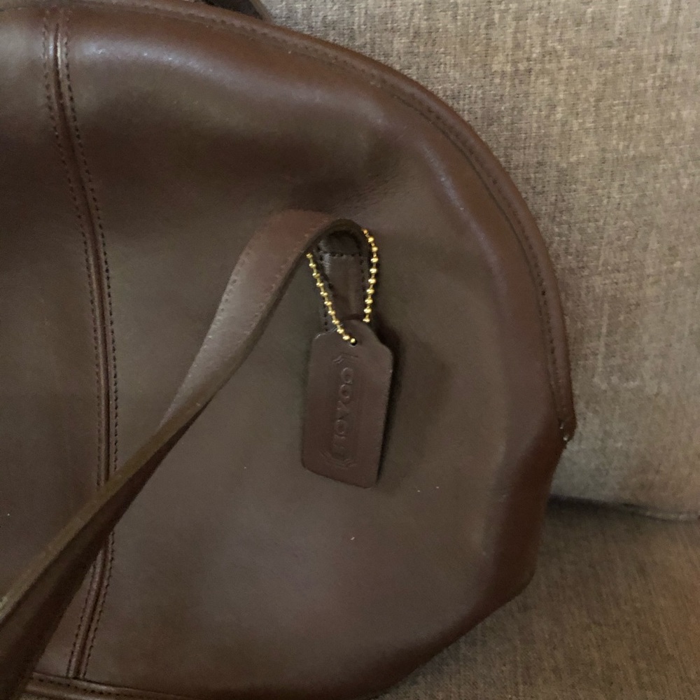 Coach brown leather purse